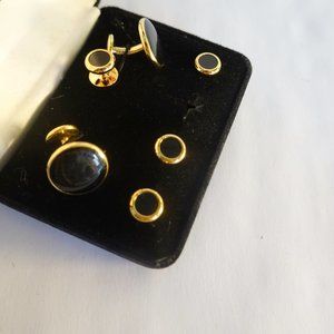 Onyx Cufflinks and Studs